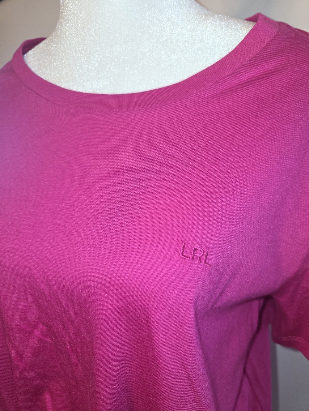 Lauren Ralph Lauren NWT Hot Pink Top Women's Size Medium - Picture 2 of 11